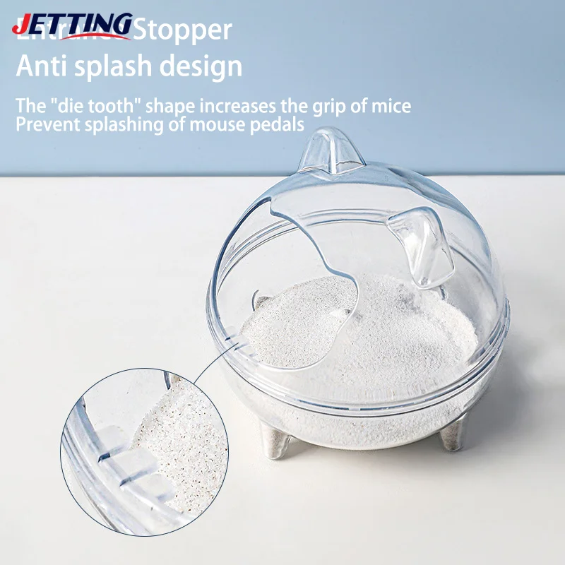 Banheiro Transparente para Hamster Plástico com Design Anti-Respingo - Imagem 2