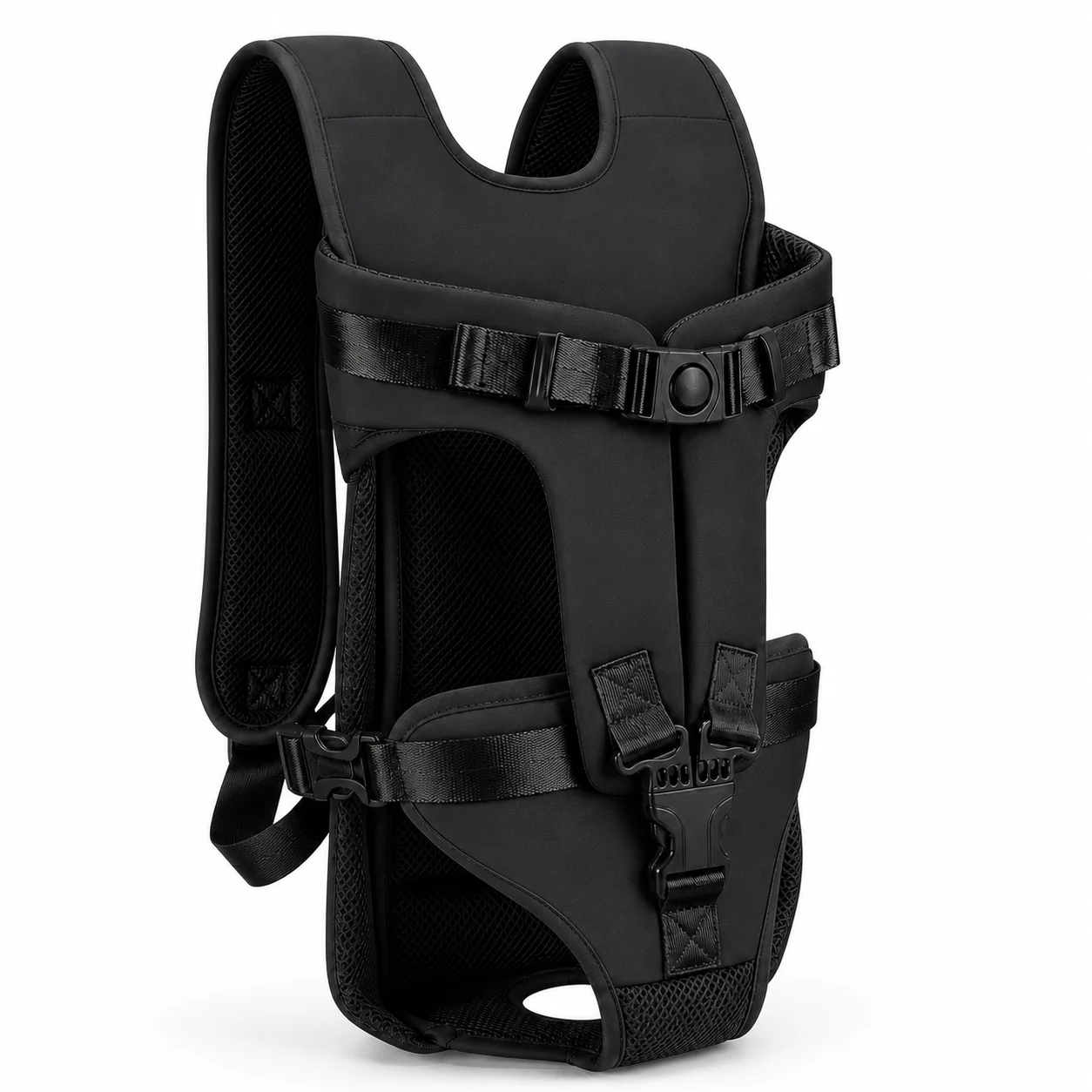 Mochila Frontal para Cães com Alças Ajustáveis e Abertura para Cauda - Imagem 2
