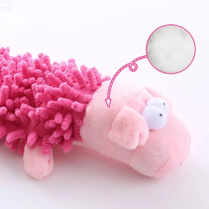 Brinquedo de Pelúcia para Cães com Som e Limpeza de Dentes - Imagem 2