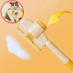 escova removedora de pelos para cães e gatos autolimpeza
