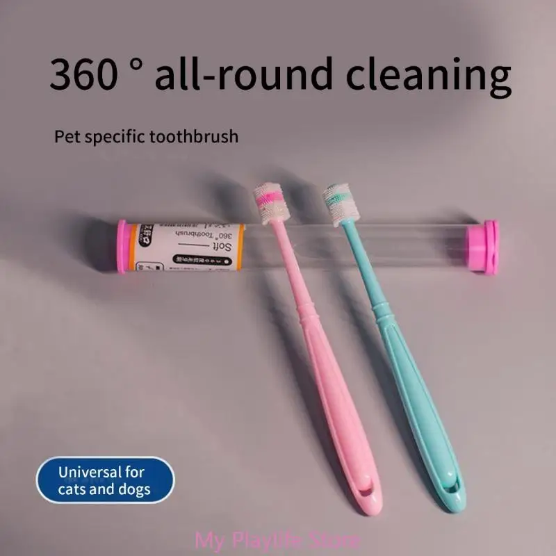 escova de dentes para cães e gatos pequenos