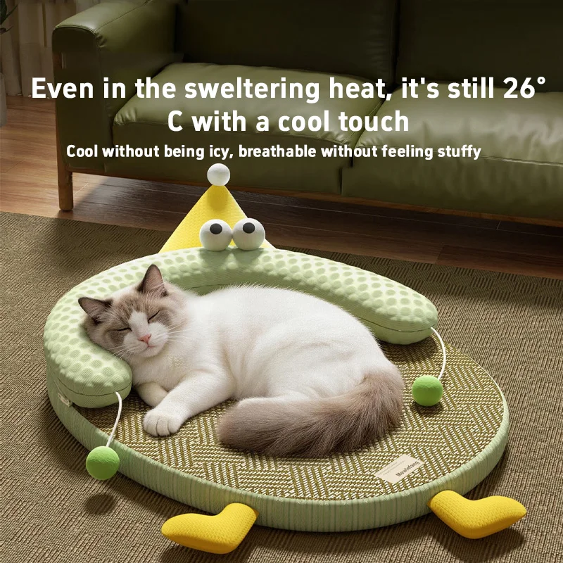tapete refrescante de rattan para cães e gatos