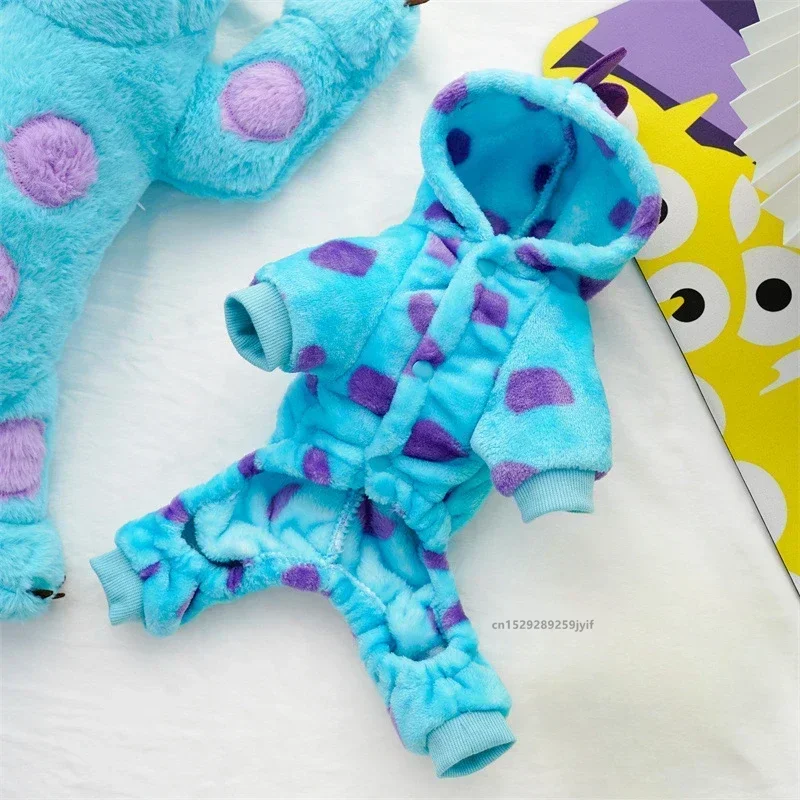 Casaco Dinossauro para Cães e Gatos Pequenos e Médios Aquece no Inverno - Imagem 3