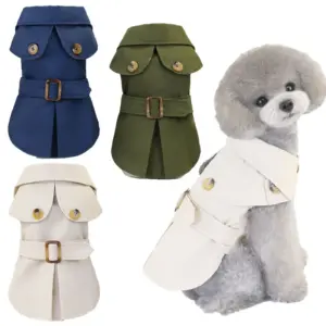 casaco estilo britânico para cães pequenos