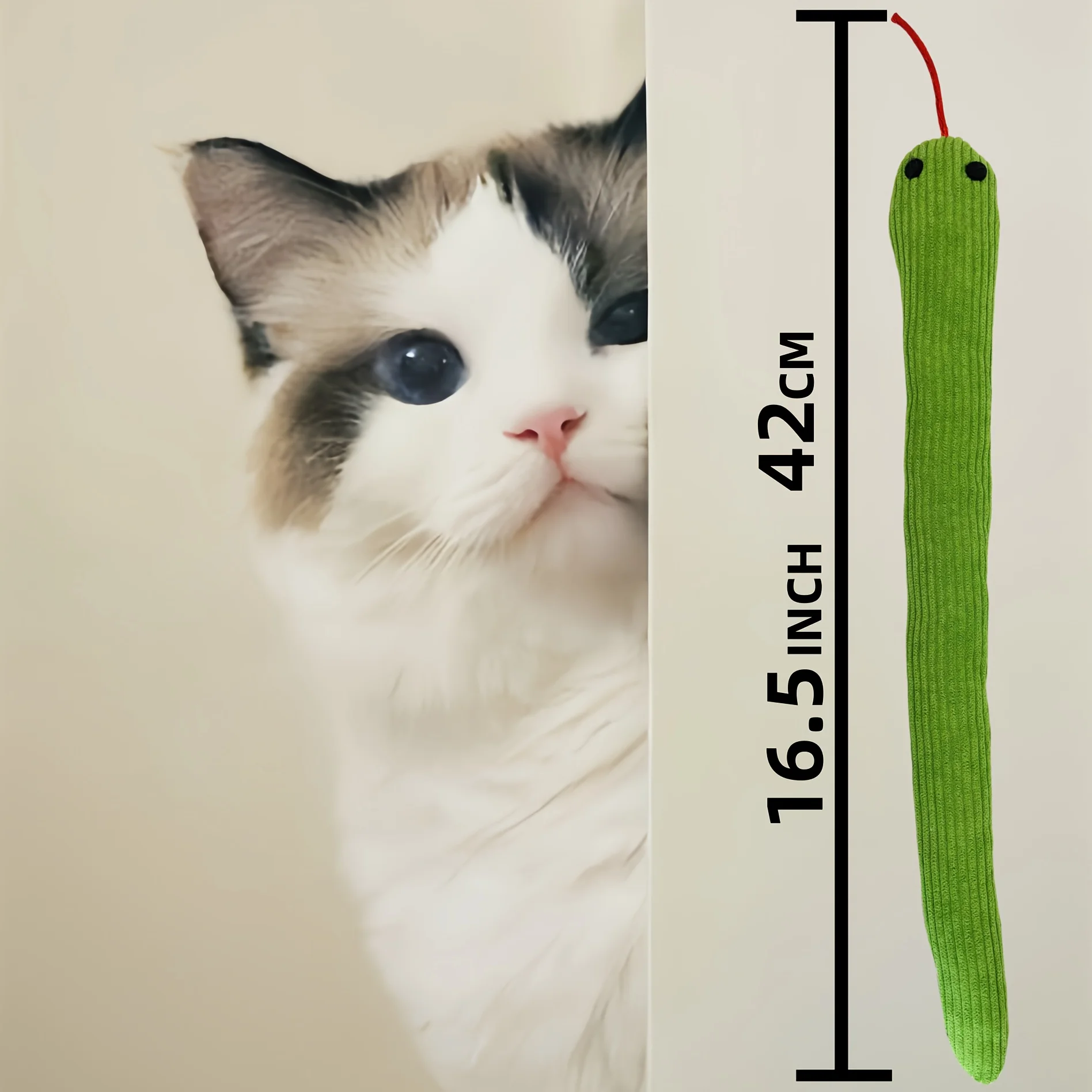 Brinquedo de Cobra para Gatos com Som Crinkle 42 cm - Imagem 2