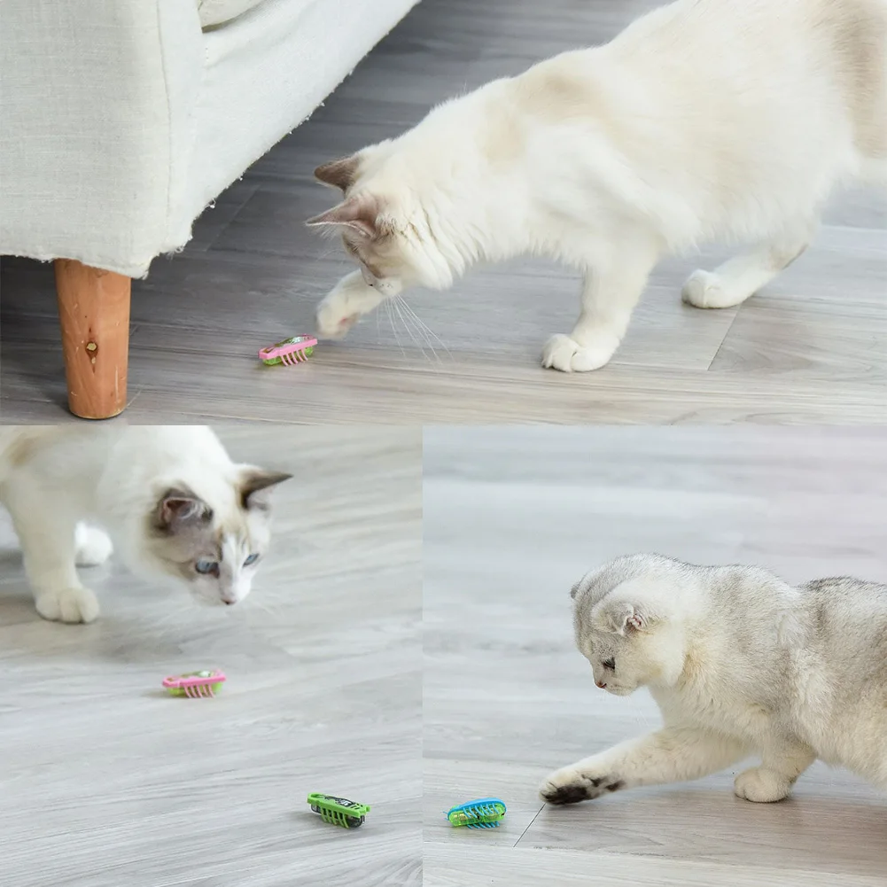 Brinquedo Elétrico para Gatos Nano Bug com Detecção de Obstáculos - Imagem 6