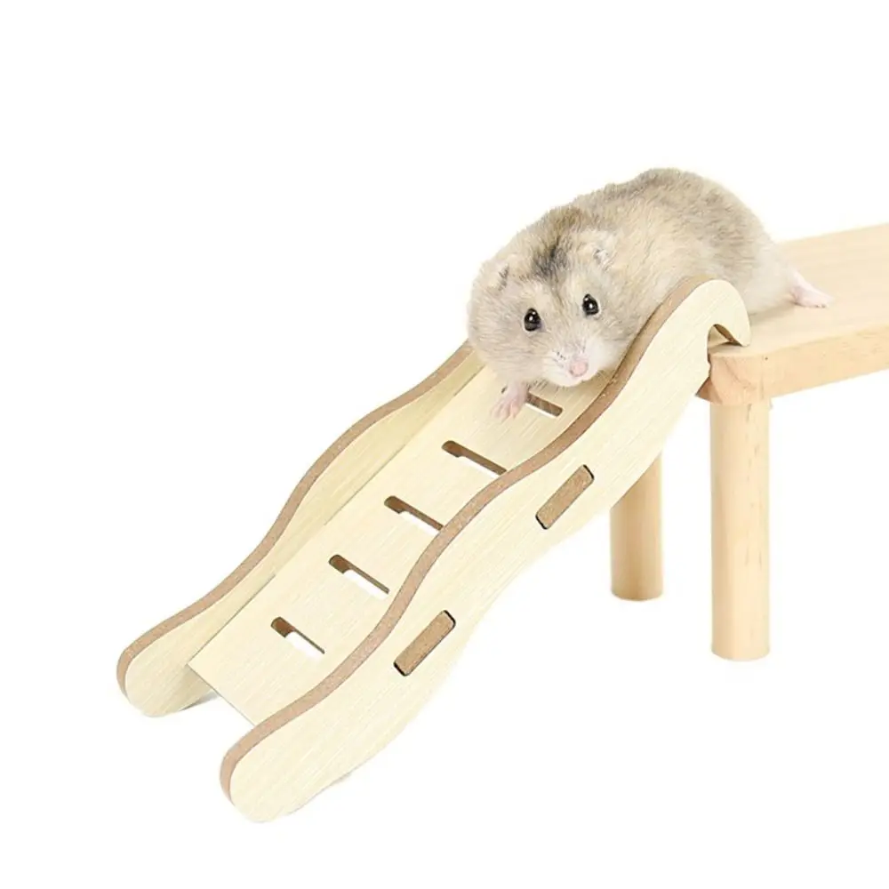 Escada de Madeira para Hamster Ponte Suspensa para Roedores - Imagem 4