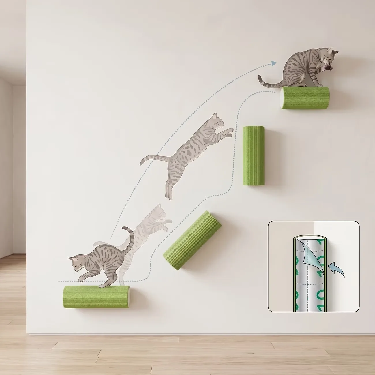 Poste Arranhador para Gatos com Alta Adesão e Estrutura Forte - Imagem 4