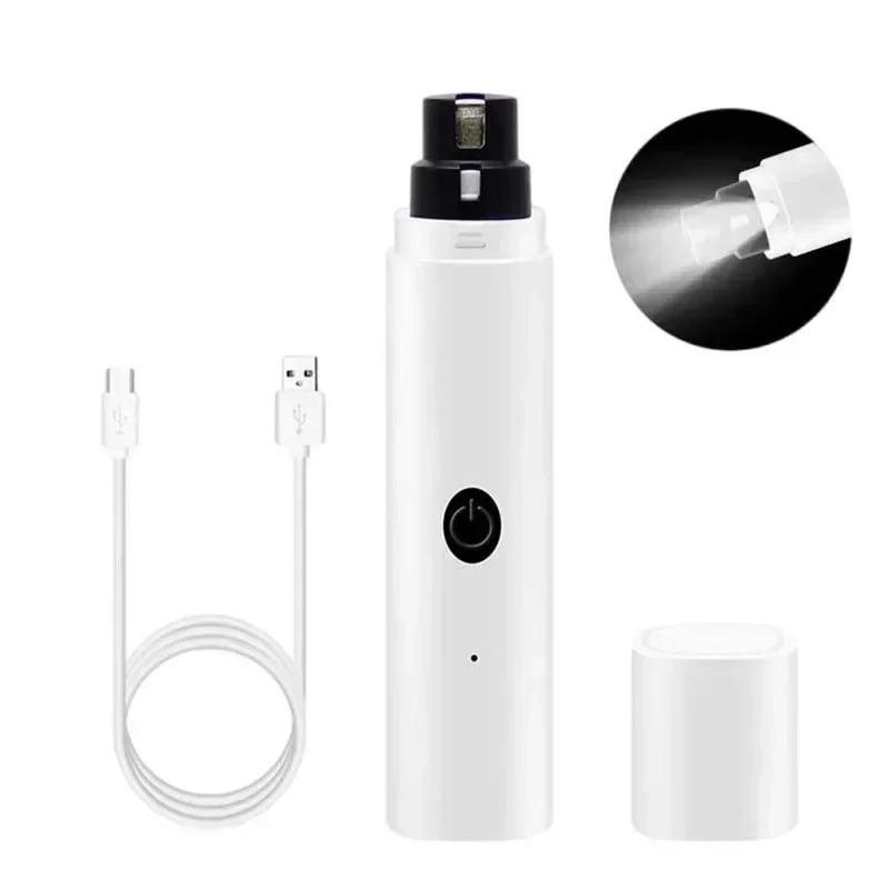 Cortador Elétrico de Unhas para Cães e Gatos Recarregável USB com Luz LED - Imagem 6
