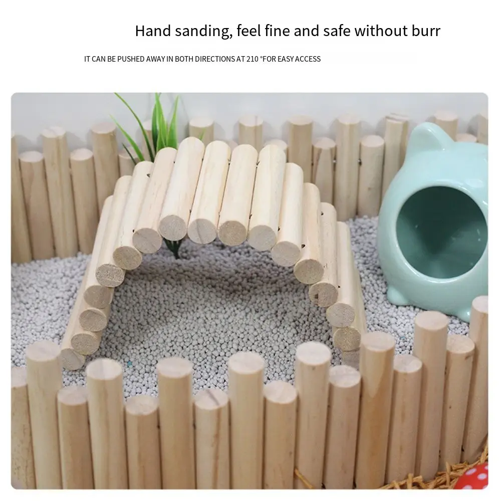 Escada Dobrável de Madeira para Hamster 6 cm com Fio Flexível - Imagem 2