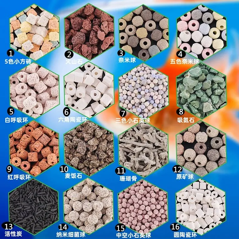 Mídia Filtrante Bio Balls para Aquário 250g com Saco de Malha - Image 2