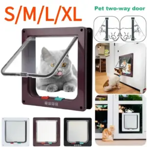 porta para gatos com 4 modos de bloqueio