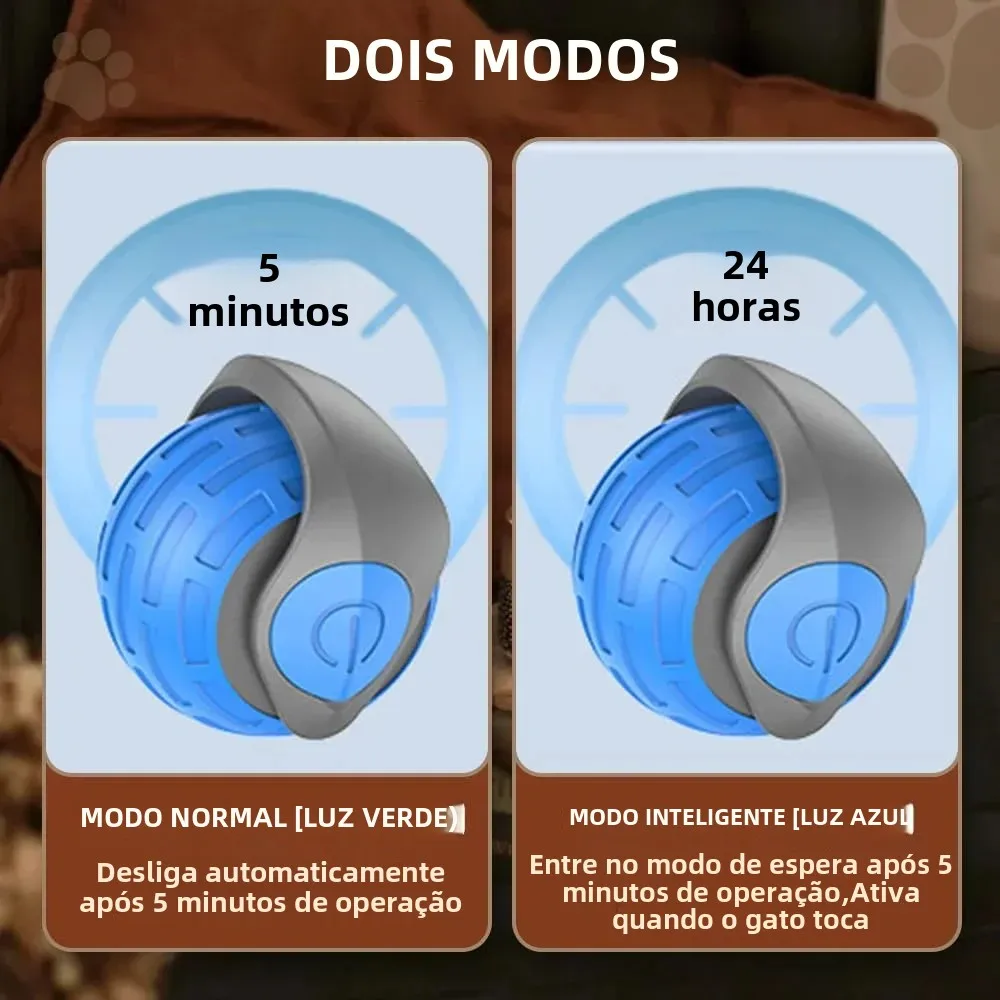 Bola Interativa para Gatos Recarregável USB com Cauda de Cabo Tipo C - Image 5