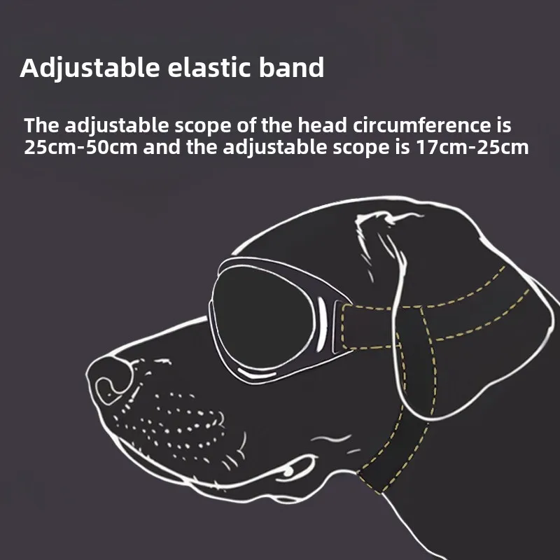 Óculos de Sol para Cães com Lentes Anti-UV e Elástico Ajustável - Imagem 6