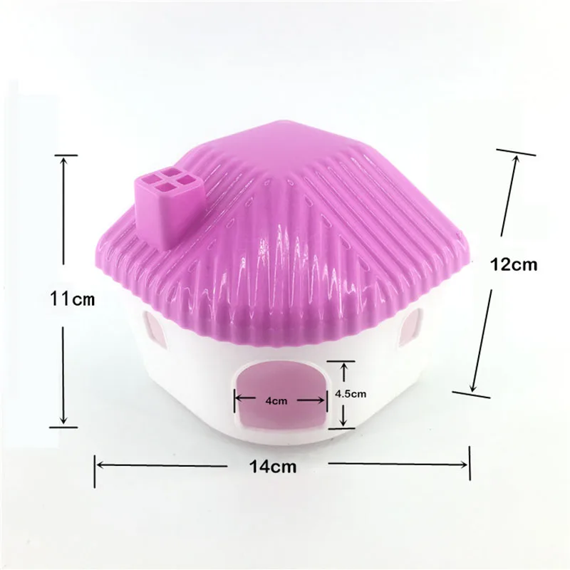 Casa Gaiola para Hamster Plástico 11 cm Montável Colorida - Image 5