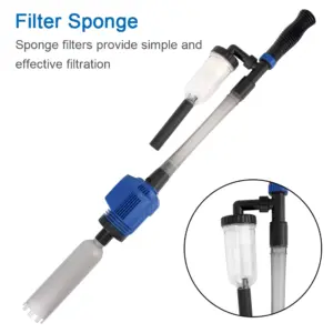 filtro de sifão elétrico para aquário