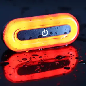 lanterna traseira de LED para capacete de bicicleta