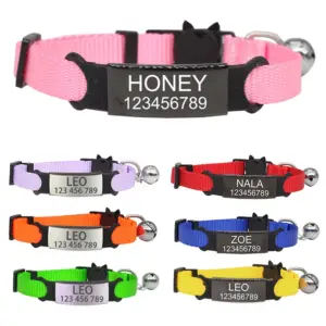 coleira personalizada para cães e gatos