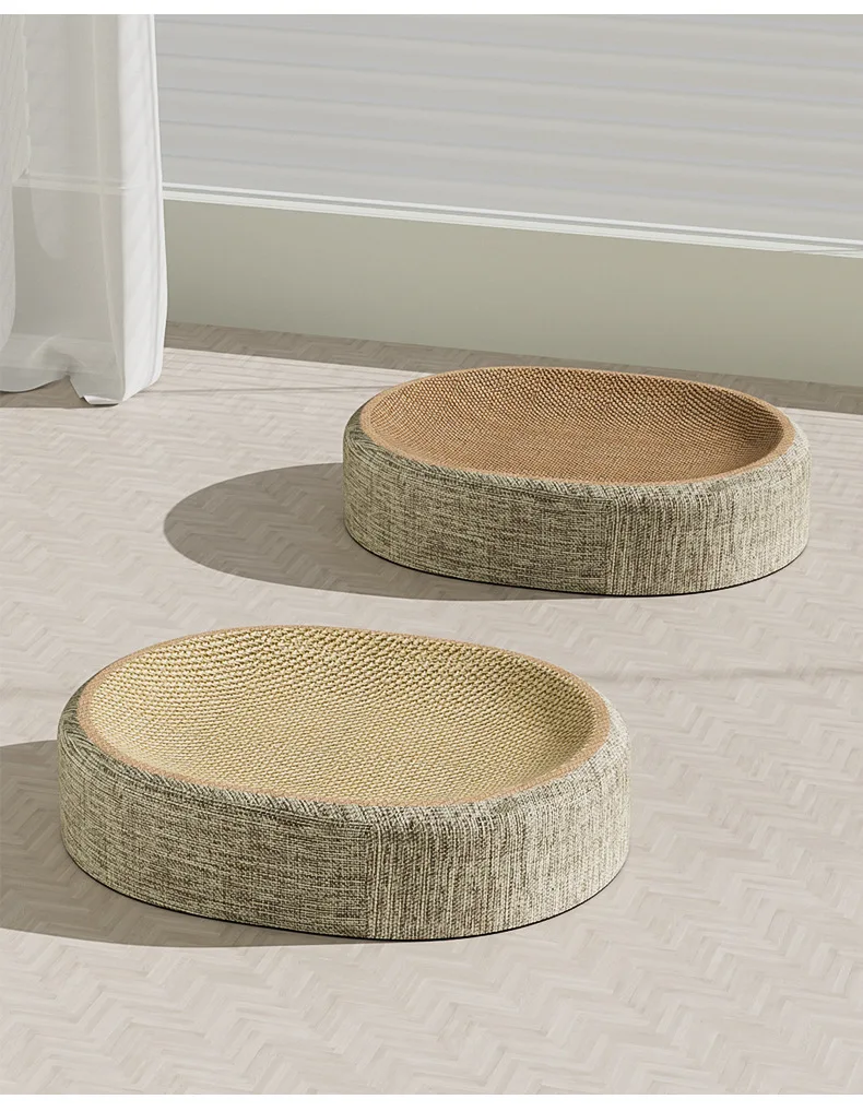 Ninho e Arranhador para Gatos Oval 41x31x10 cm em Sisal - Imagem 6
