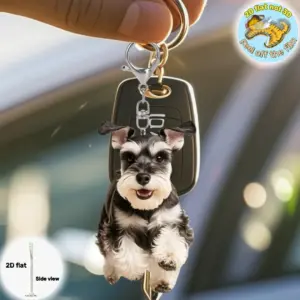 chaveiro schnauzer 2d acrílico