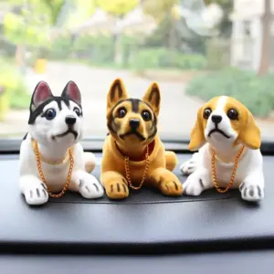 decoração para carro cães e patos