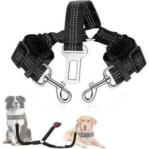 cinto de segurança elástico para cães no carro