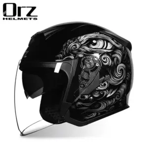 capacete de moto para cães com viseira