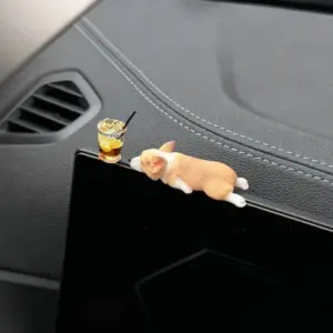 miniatura corgi em resina