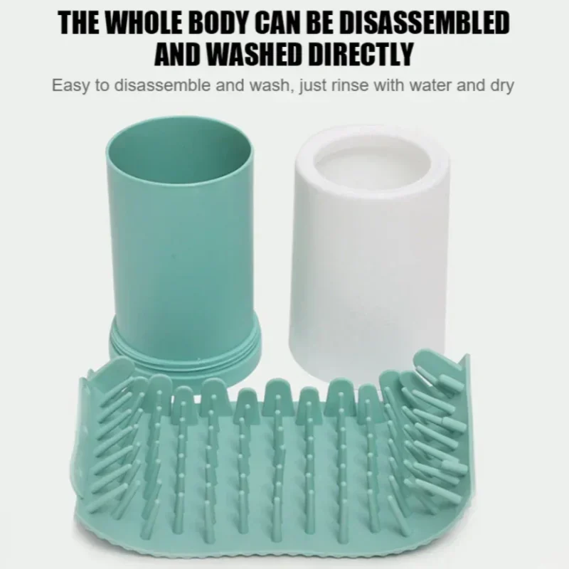 Lavadora de Patas para Cães e Gatos com Escova de Silicone Removível - Imagem 4