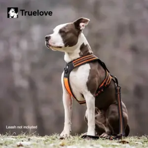 coleira peitoral truelove cães antirreflexo