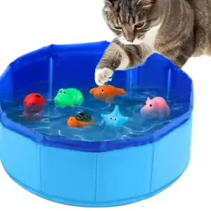 piscina dobrável para cães e gatos