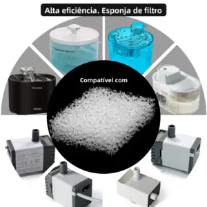 filtro para fonte de água pet em flor
