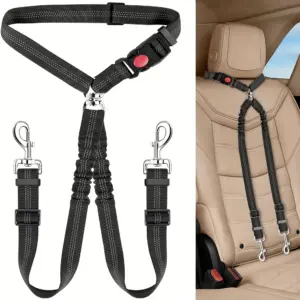cinto de segurança para cães com bungee elástico