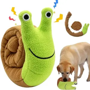brinquedo de pelúcia caracol para cães