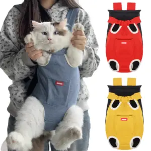 mochila para gatos respirável