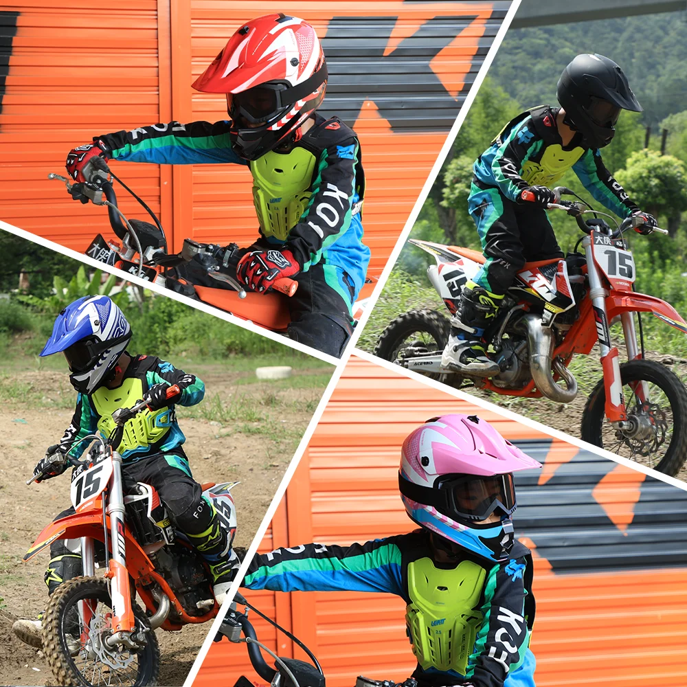 Capacete Off-Road para Crianças com Óculos e Luvas - Imagem 5