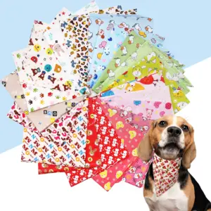 bandana triangular de algodão para cães e gatos