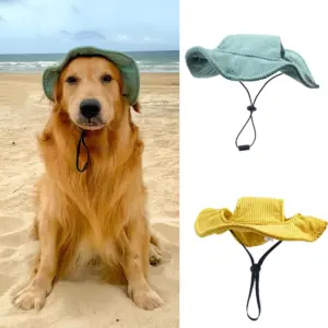 chapéu para cães com proteção solar ajustável