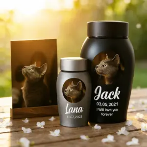 urna para cinzas de pets personalizável