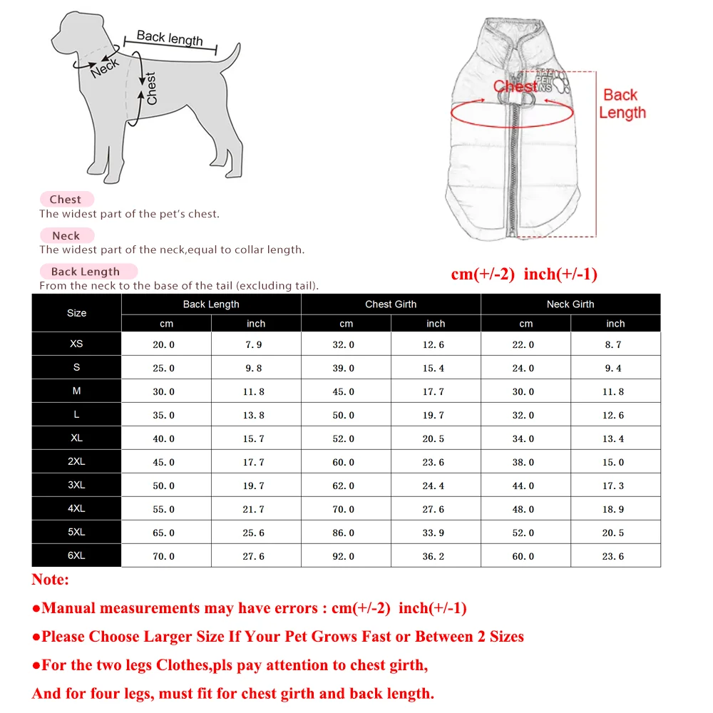 Jaqueta para Cães Casaco de Inverno Corta-Vento Vermelho - Imagem 6
