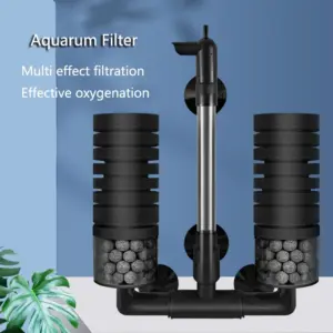filtro de aquário esponja bioquímica preto