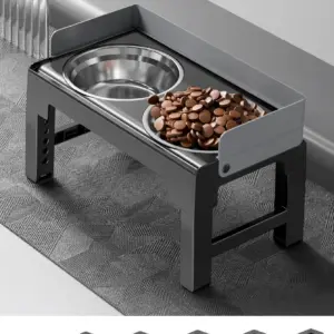 comedouro elevado ajustável para cães