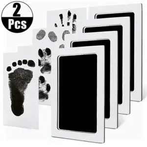 kit de impressão de patas e mãos com tinta descartável