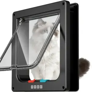 aba de porta para cães e gatos com trava