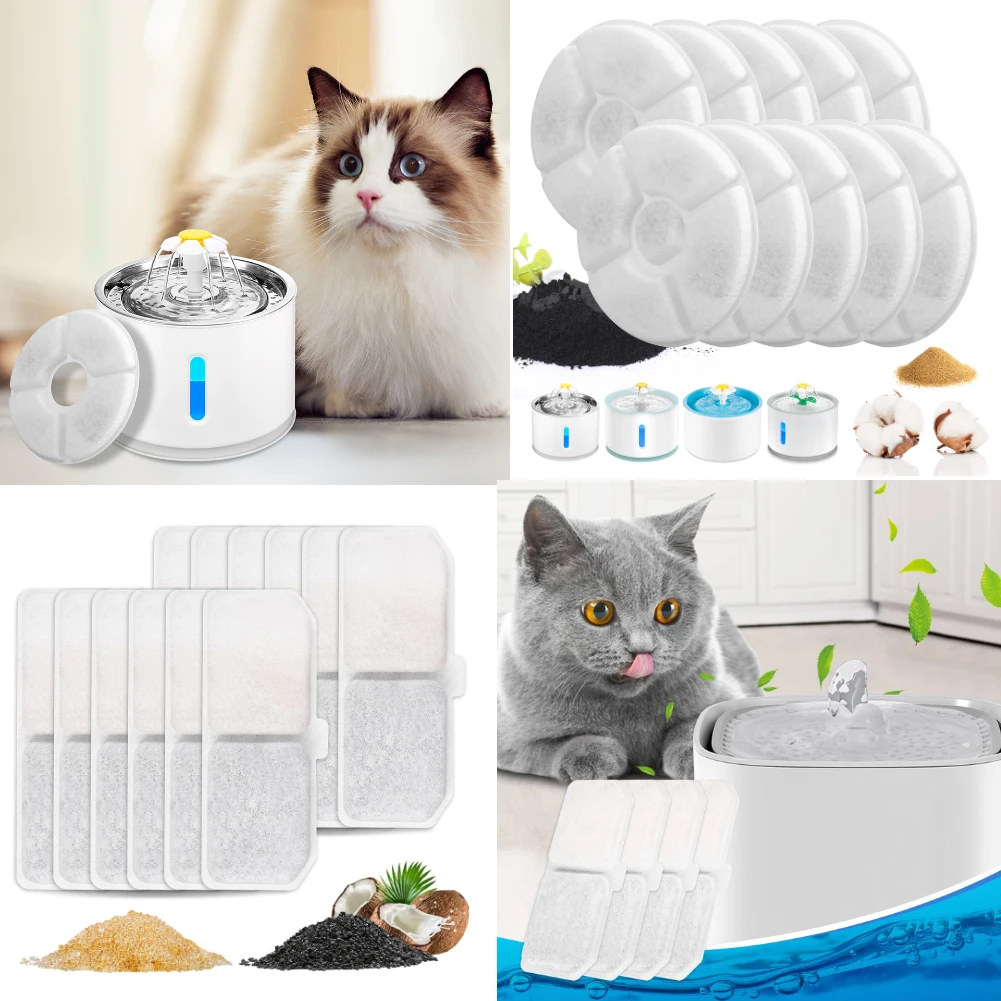 Filtro de Carvão Ativado para Fontes de Água para Cães e Gatos, 8 ou 12 Unidades - Imagem 6