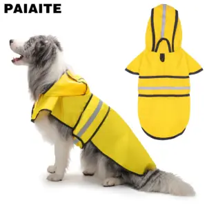 capa de chuva para cães ajustável