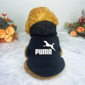 roupa com capuz para cães