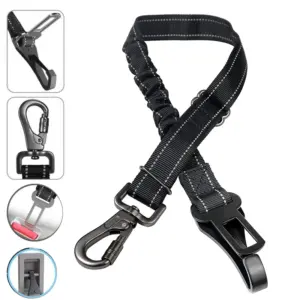 cinto de segurança para cães com fivela dupla