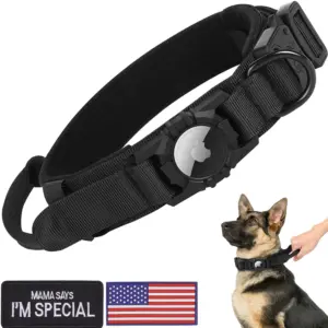 coleira tática para cães com airtag