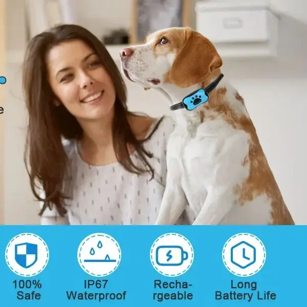Coleira para Cães Recarregável USB com Bipes e Vibração Antilatido - Imagem 5